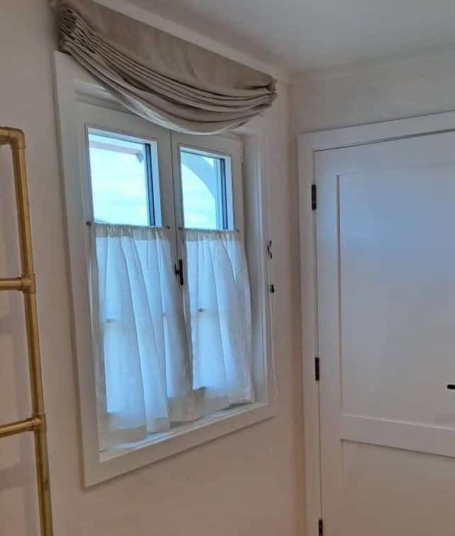 Relaxed Roman blind custom made by Hay Interiors Nedlands