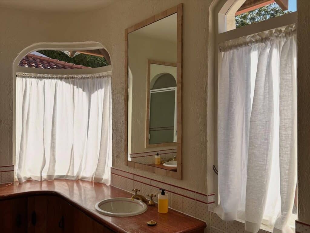 custom made cafe curtains in Perth home