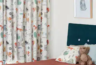 Made to measure curtains in a child's bedroom.