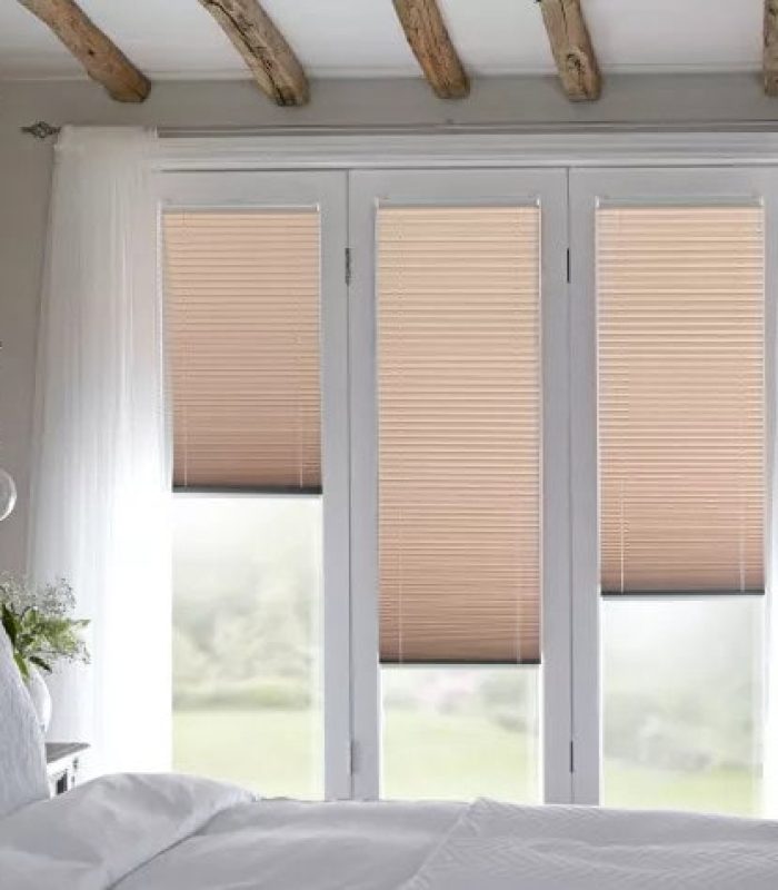 Cellular honeycomb blinds fitted to a Perth window