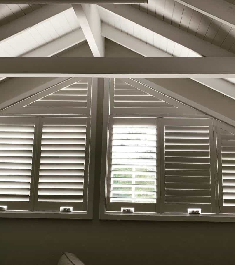 Indoor plantation shutters fitted to a Perth window