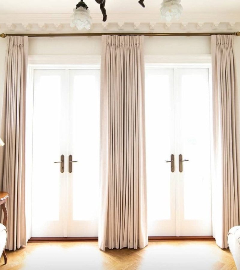 Custom made curtains in a Perth home
